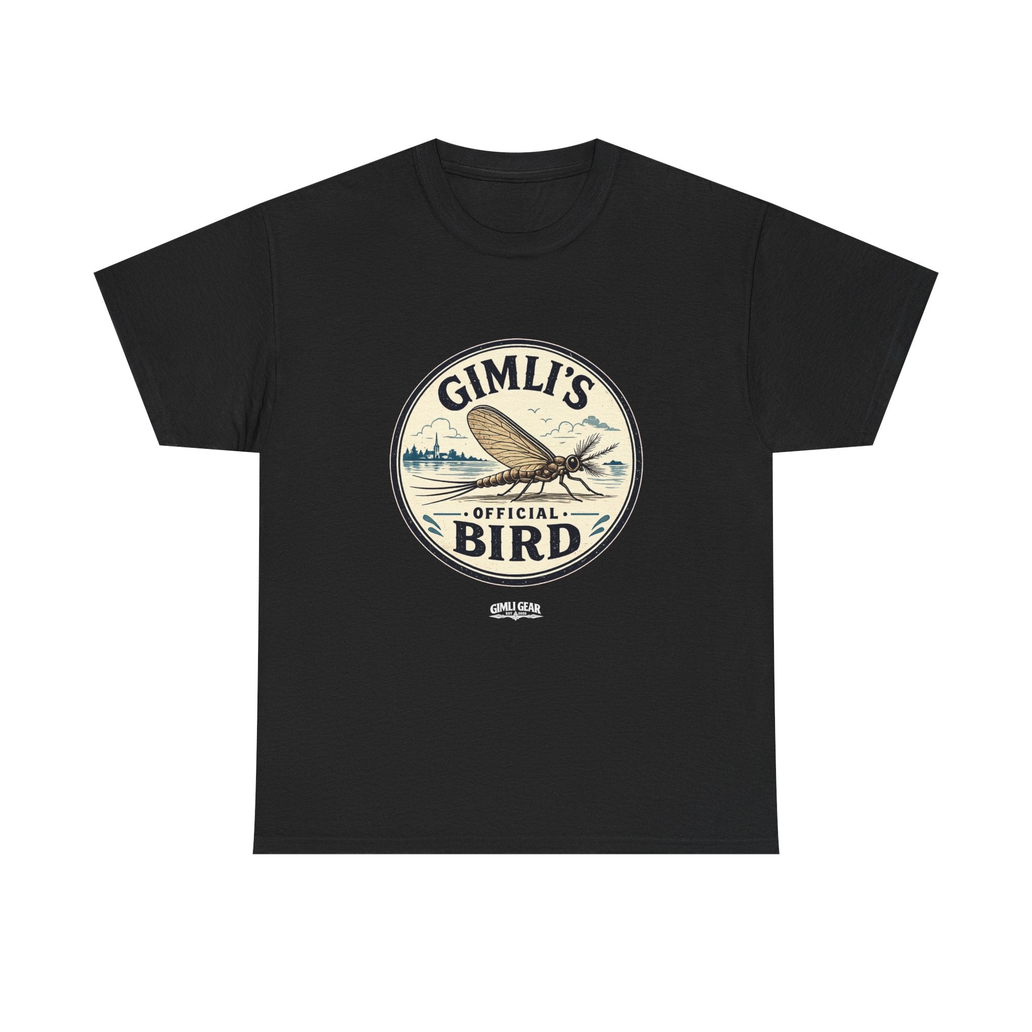 Gimli’s Official Bird T-Shirt — Vintage Fishing / Lakeside Adventure Tee