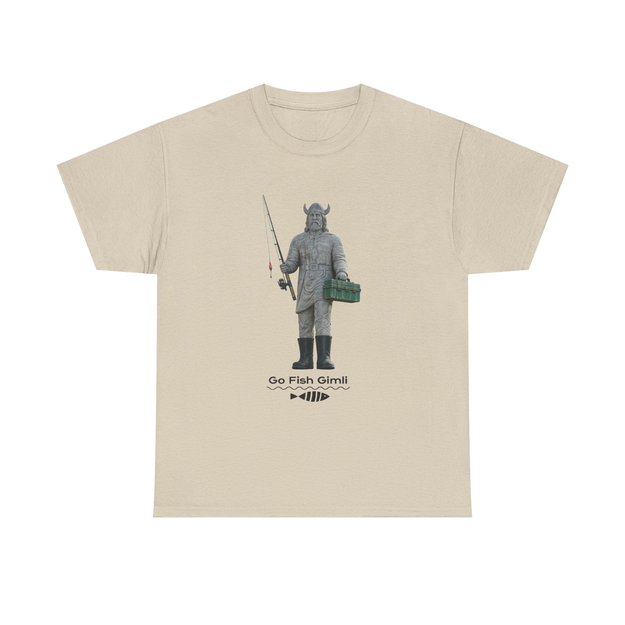 Gimli Fishing Tee — "Go Fish, Gimli" Graphic T-Shirt