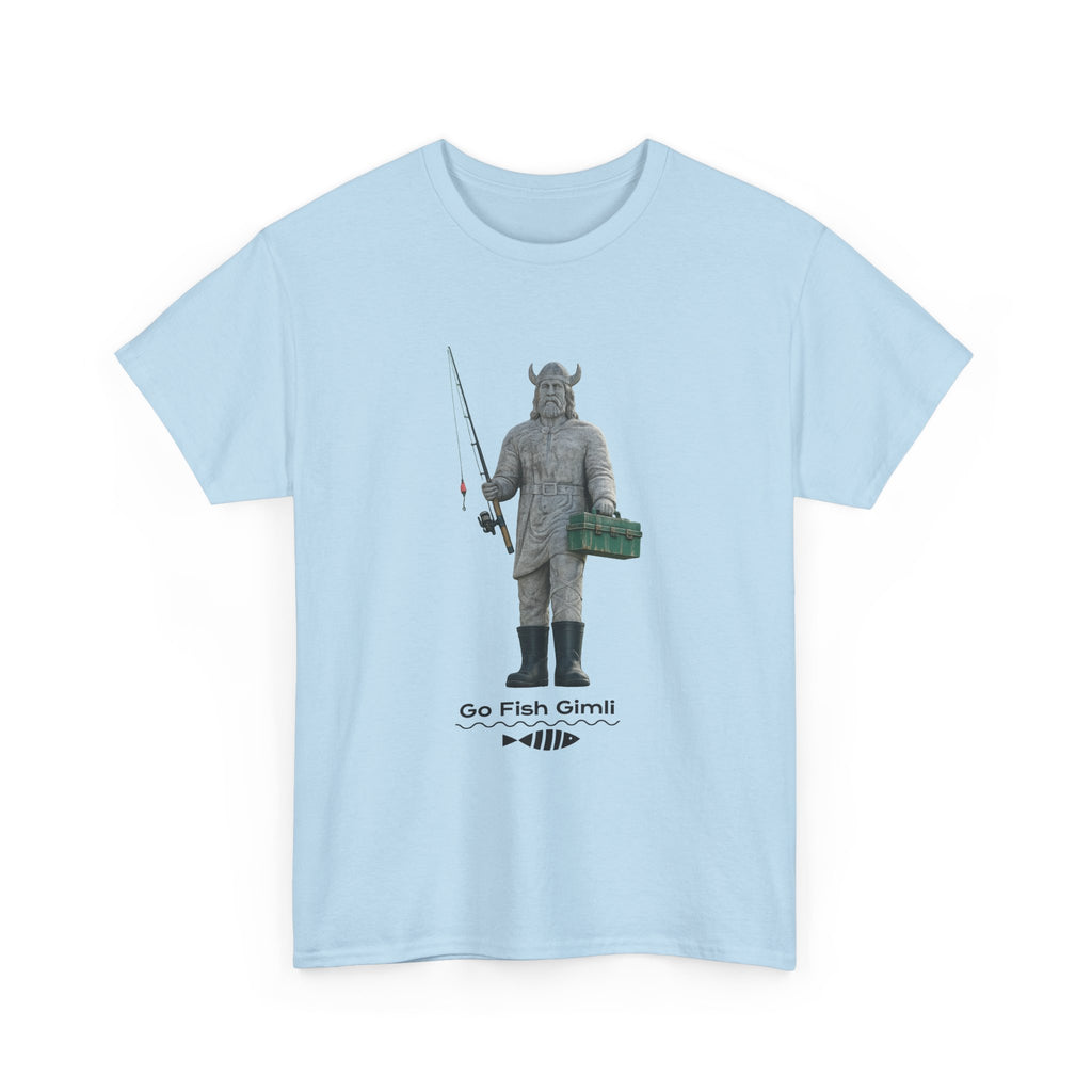 Gimli Fishing Tee — "Go Fish, Gimli" Graphic T-Shirt