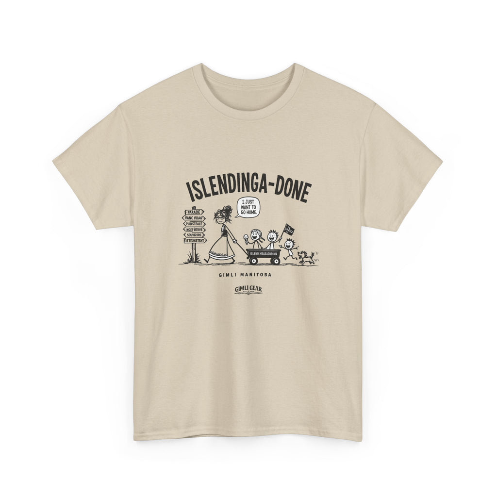 Gimli Gear T‑Shirt — 'Islendinga-Done' Icelandic Family Design