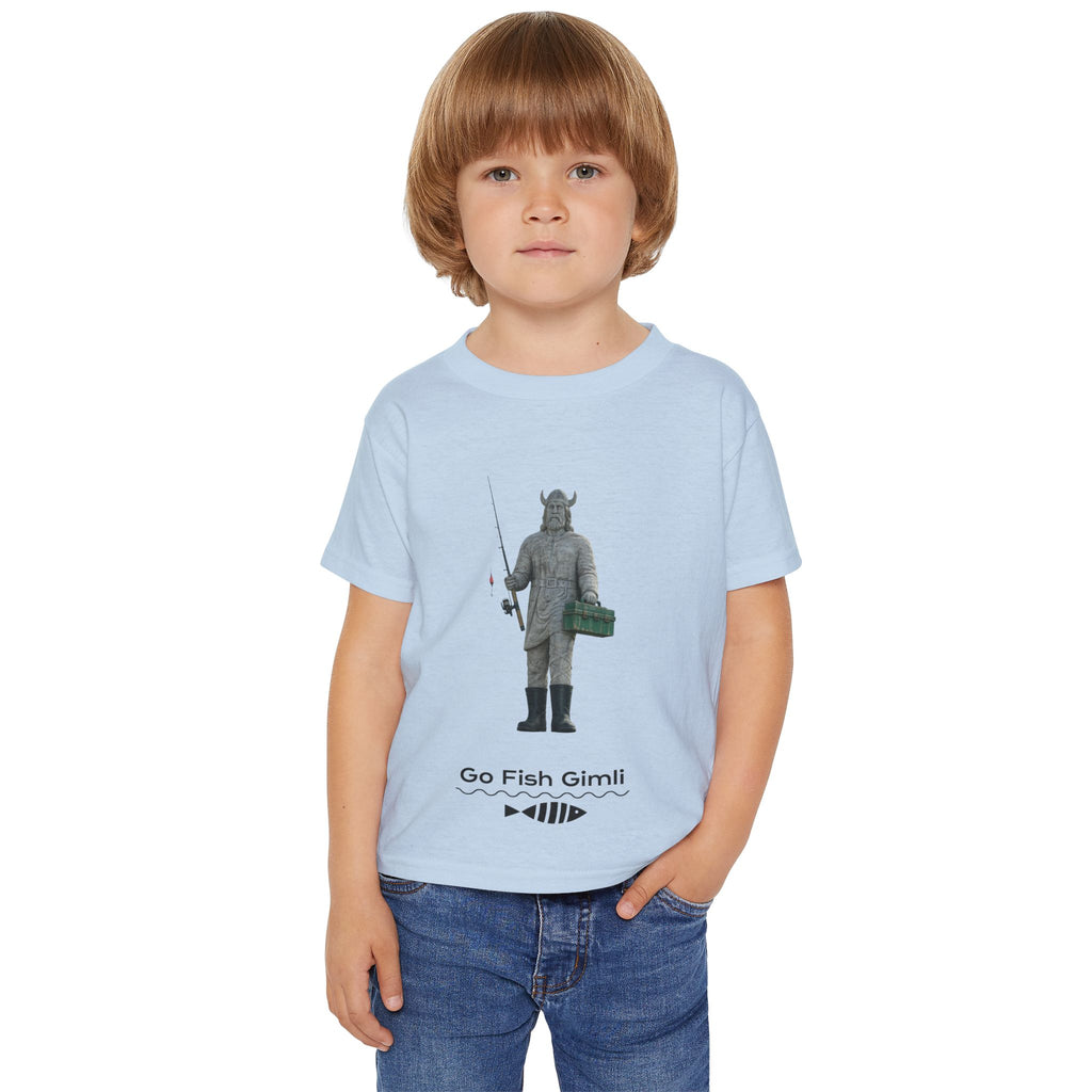 Toddler T-Shirt — "Go Fish Gimli" Viking T Graphic Tee
