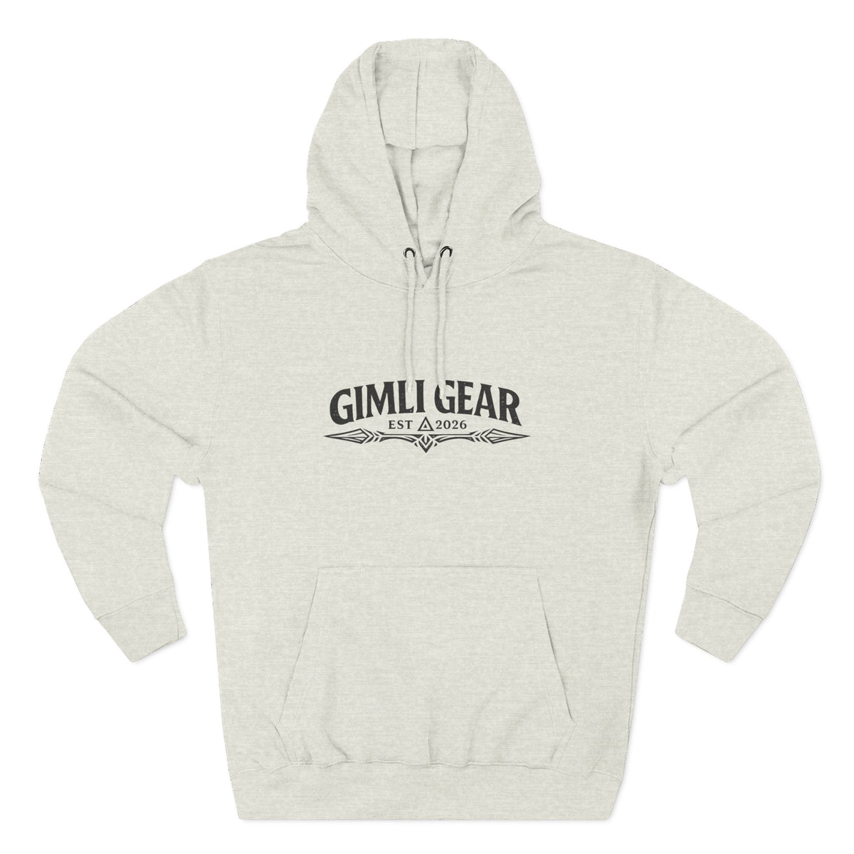Three-Panel Fleece Hoodie