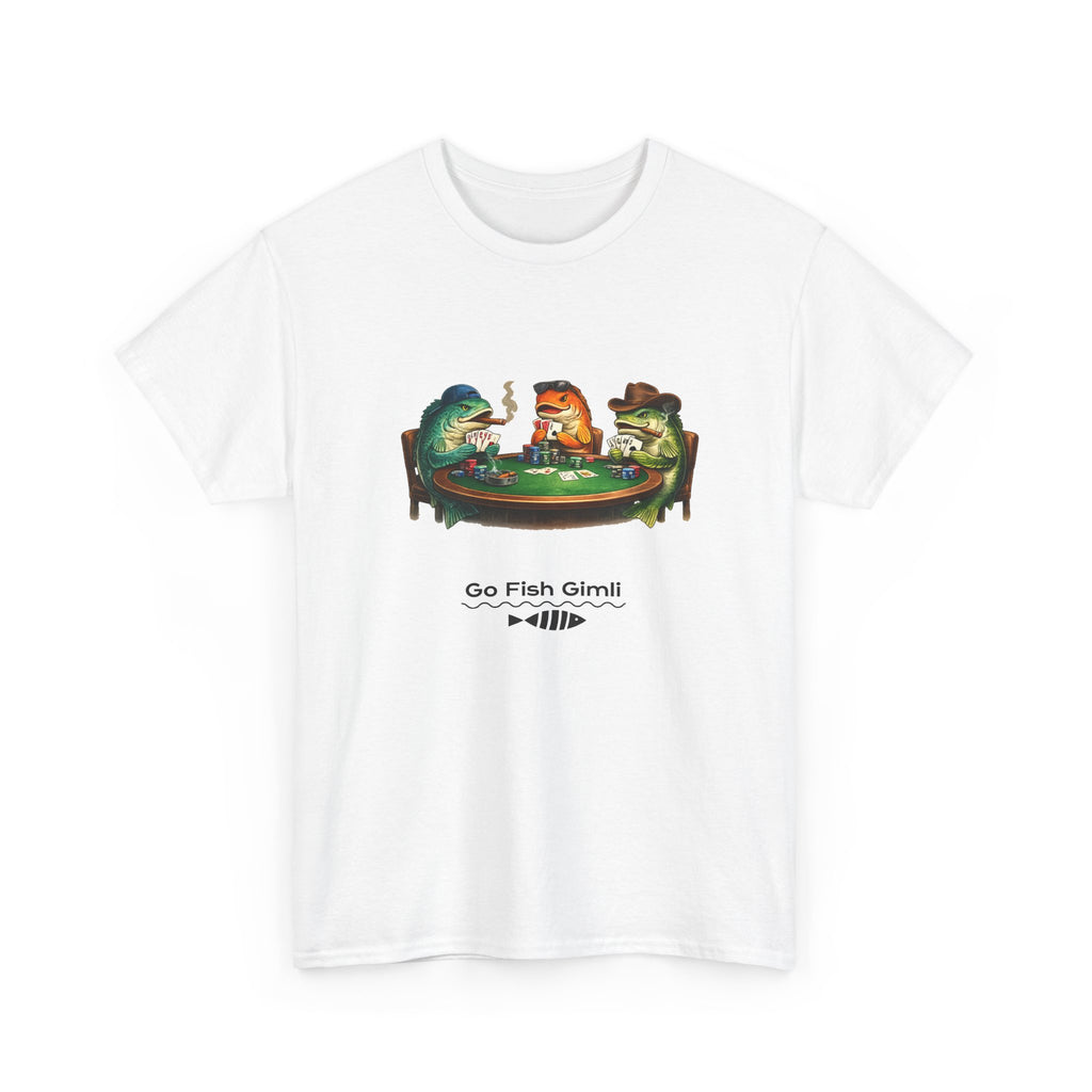 Go Fish Gimli Tee — Retro Fishing Fish Poker Graphic T-Shirt