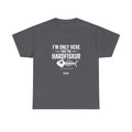 Hardfiskur Fishing Tee — "I’m Only Here for the Hardfiskur" Black T-Shirt