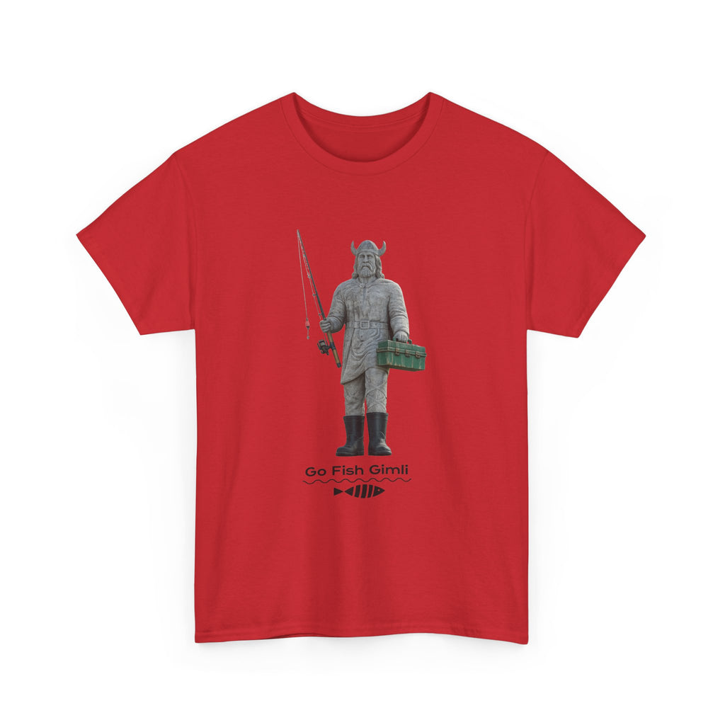 Gimli Fishing Tee — "Go Fish, Gimli" Graphic T-Shirt