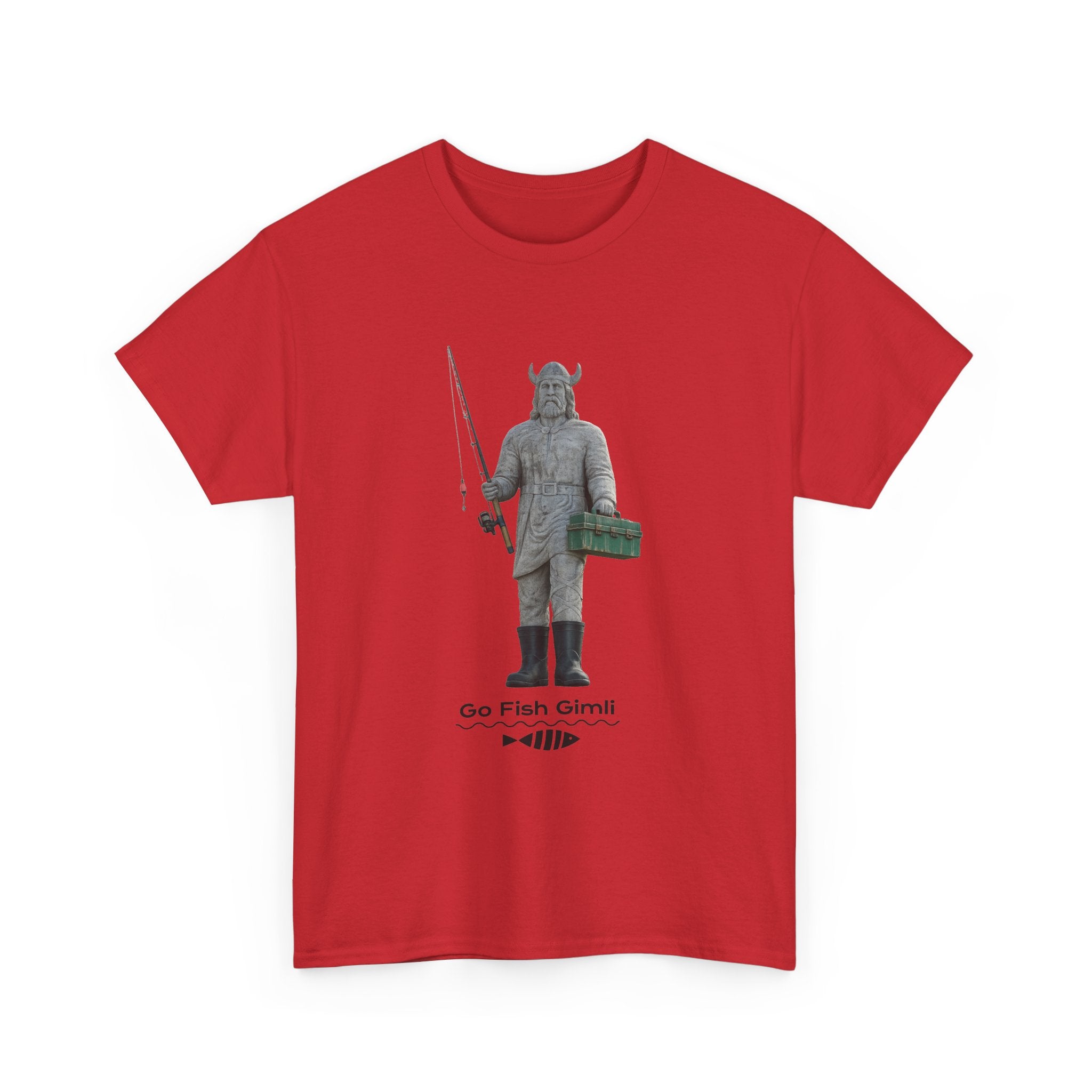 Gimli Fishing Tee — "Go Fish, Gimli" Graphic T-Shirt