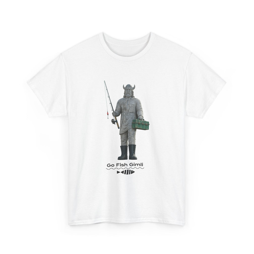 Gimli Fishing Tee — "Go Fish, Gimli" Graphic T-Shirt