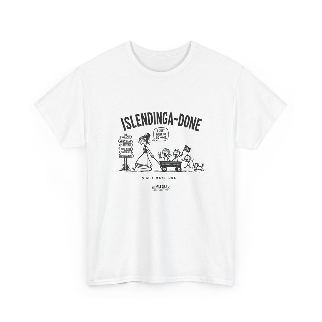 Gimli Gear T‑Shirt — 'Islendinga-Done' Icelandic Family Design