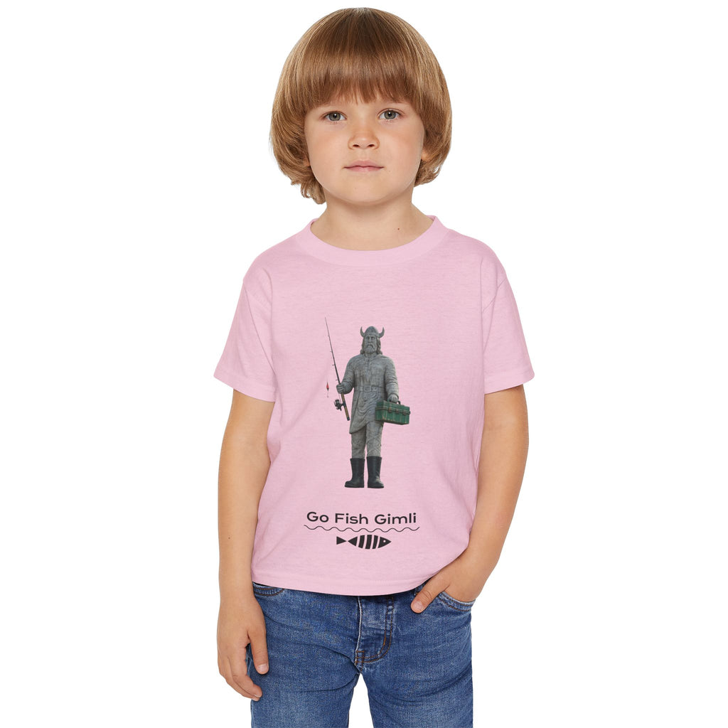 Toddler T-Shirt — "Go Fish Gimli" Viking T Graphic Tee