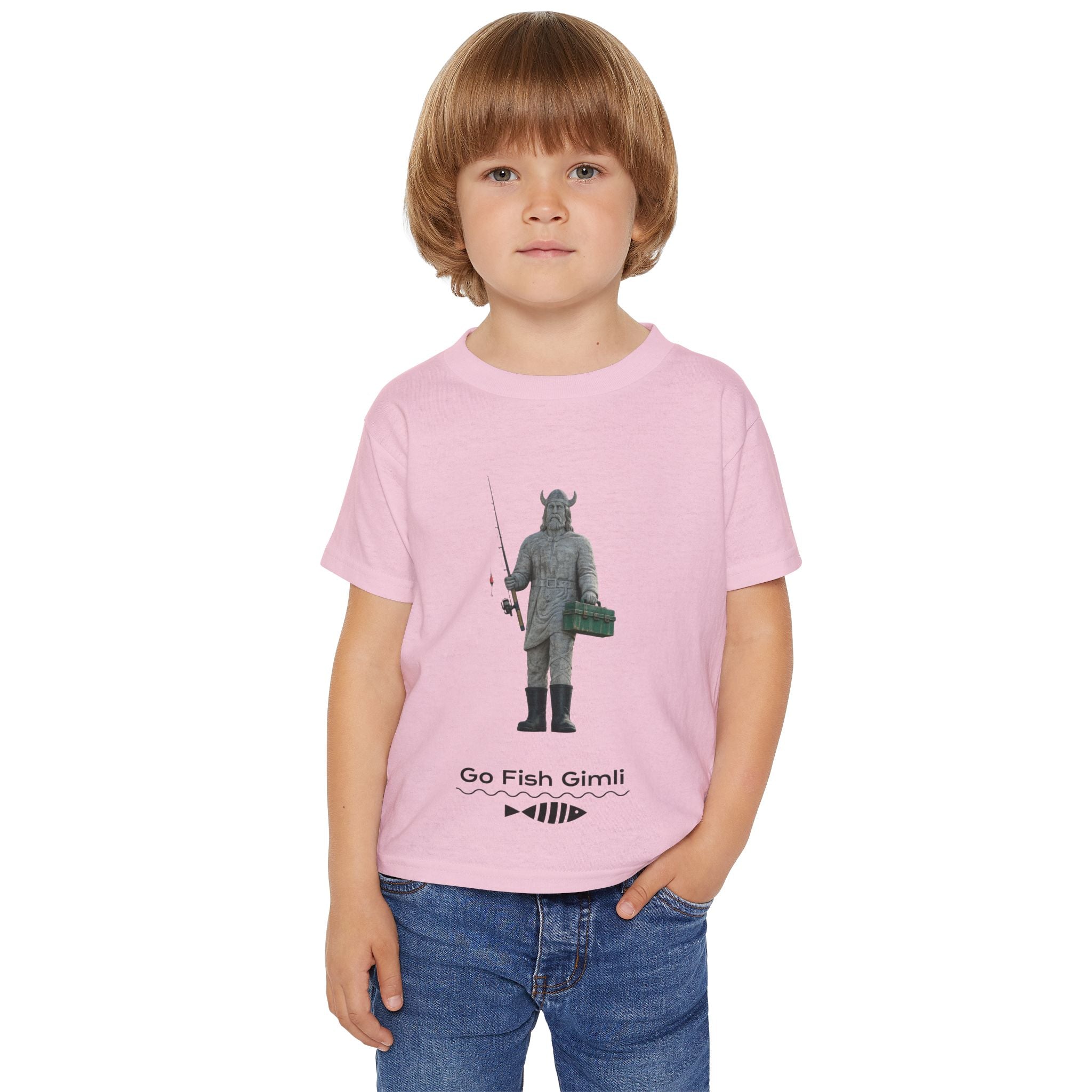 Toddler T-Shirt — "Go Fish Gimli" Viking T Graphic Tee