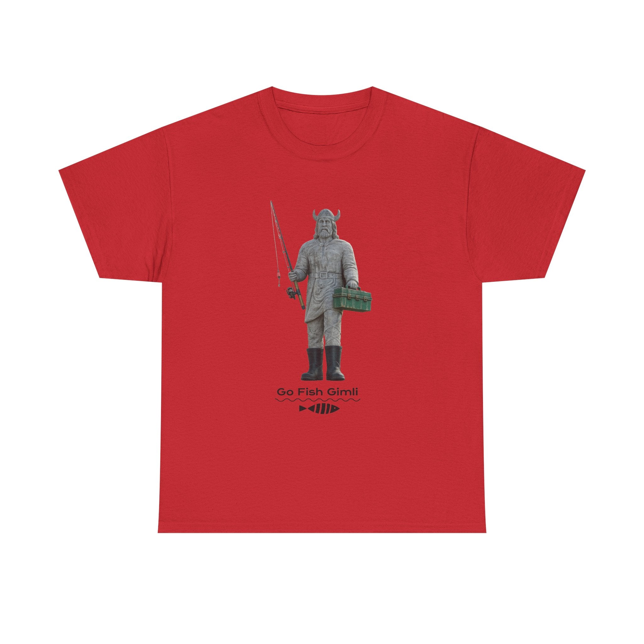 Gimli Fishing Tee — "Go Fish, Gimli" Graphic T-Shirt