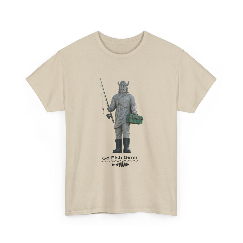 Gimli Fishing Tee — "Go Fish, Gimli" Graphic T-Shirt