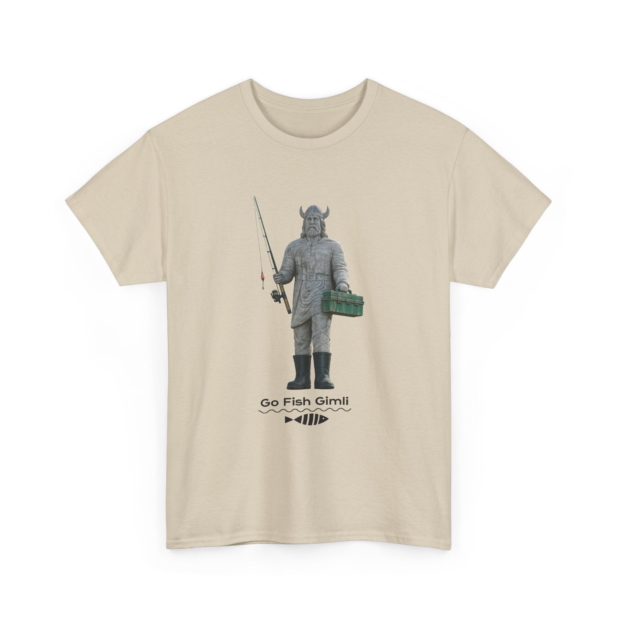Gimli Fishing Tee — "Go Fish, Gimli" Graphic T-Shirt