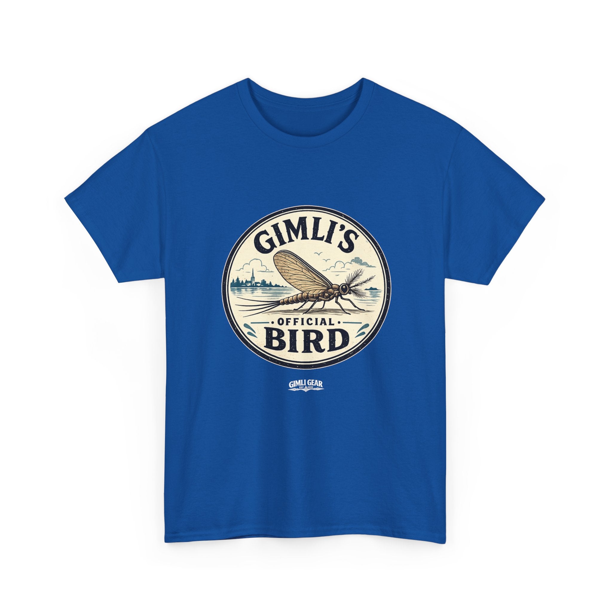 Gimli’s Official Bird T-Shirt — Vintage Fishing / Lakeside Adventure Tee