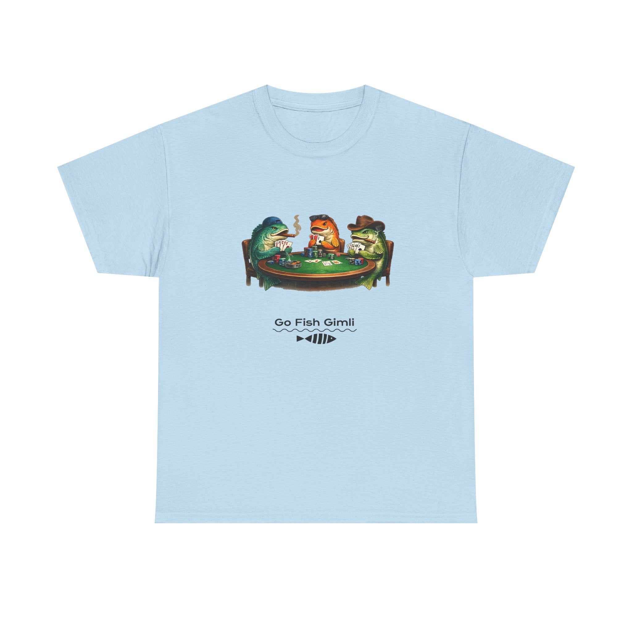 Go Fish Gimli Tee — Retro Fishing Fish Poker Graphic T-Shirt