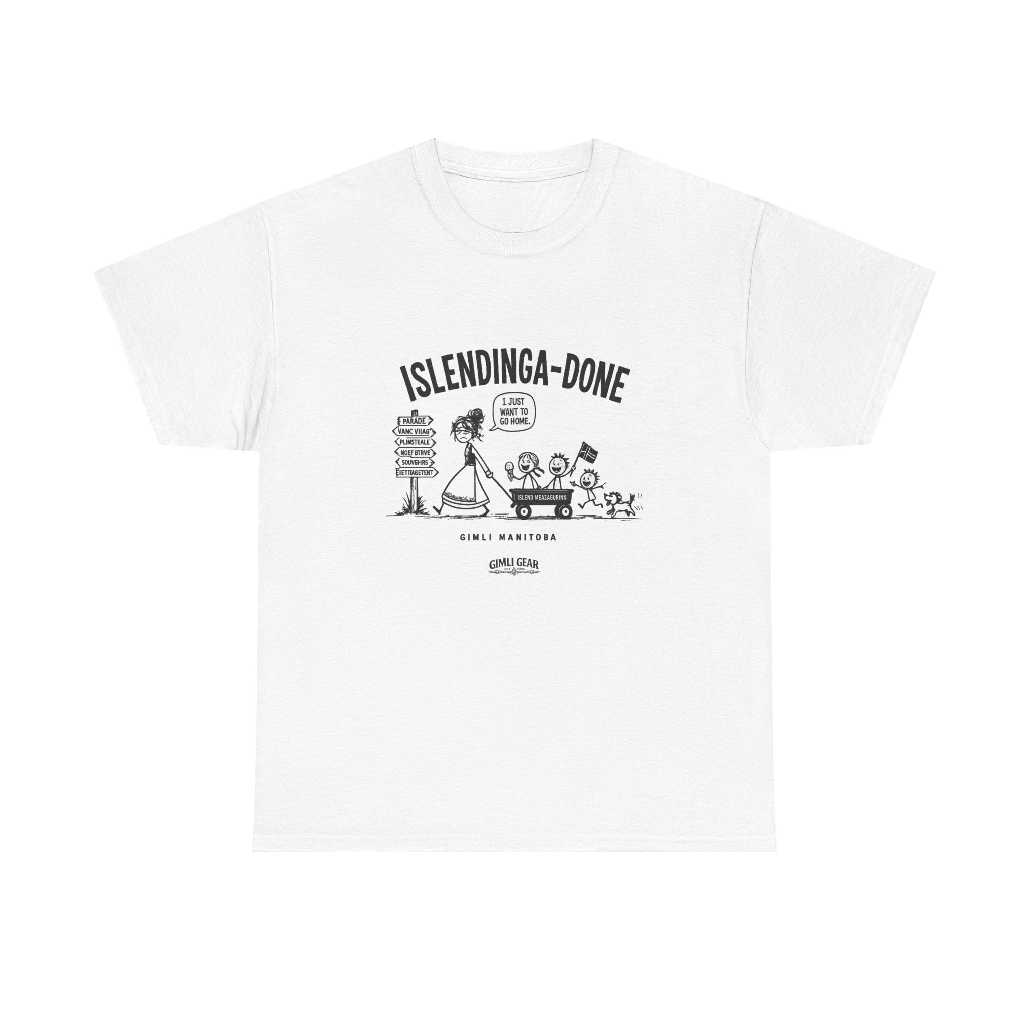 Gimli Gear T‑Shirt — 'Islendinga-Done' Icelandic Family Design