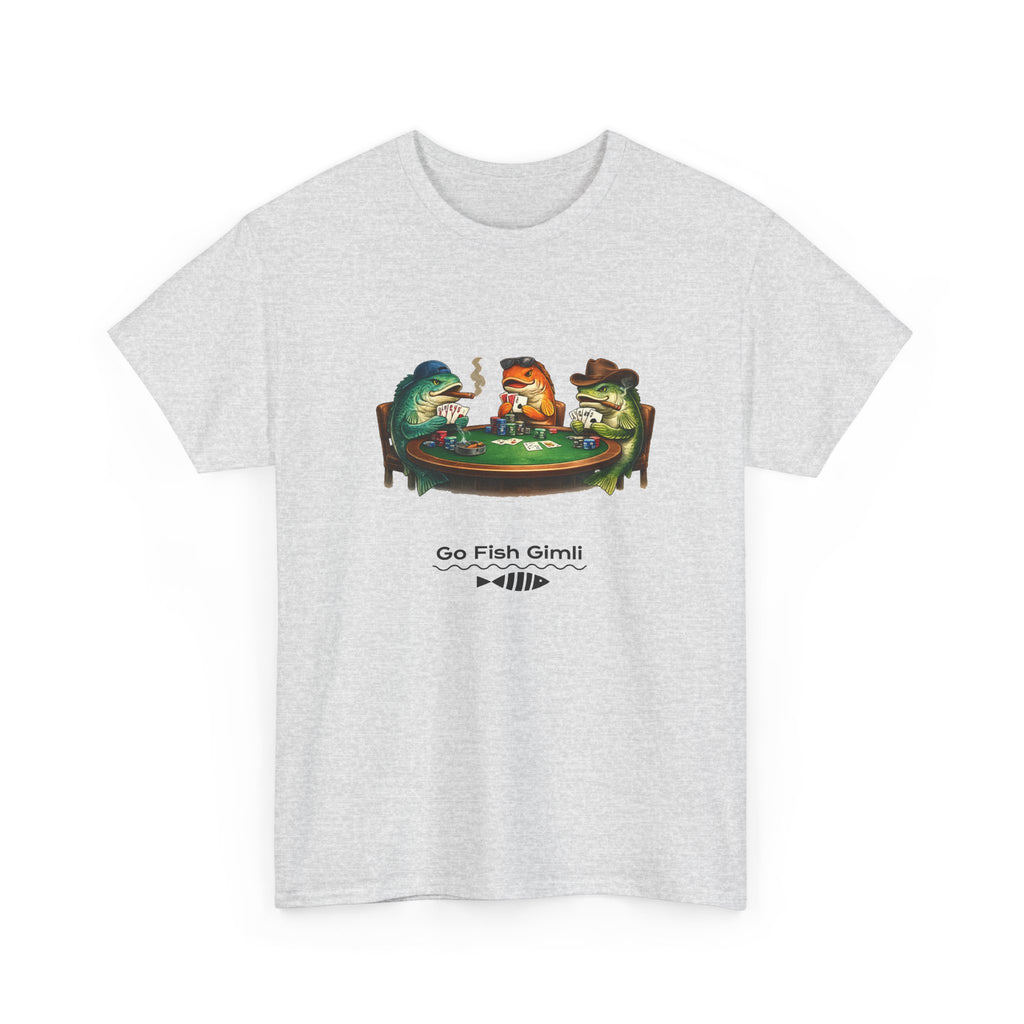 Go Fish Gimli Tee — Retro Fishing Fish Poker Graphic T-Shirt