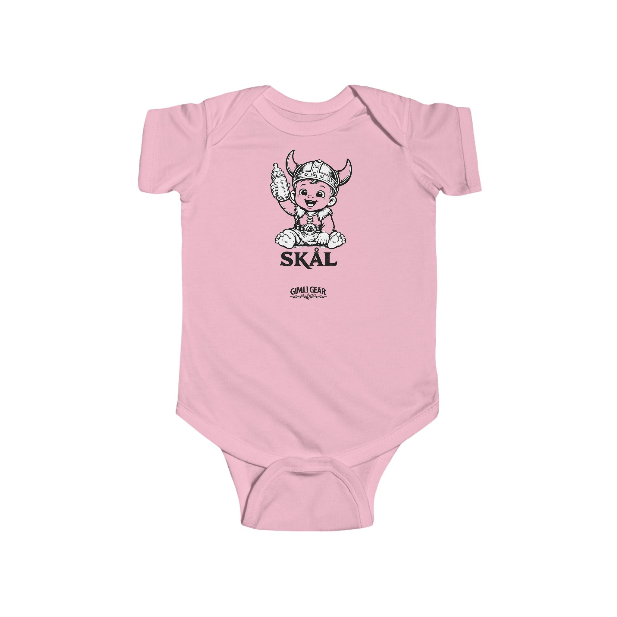 Infant Bodysuit — Cute Viking Baby 'Skål' Onesie | Nordic Baby Shower Gift