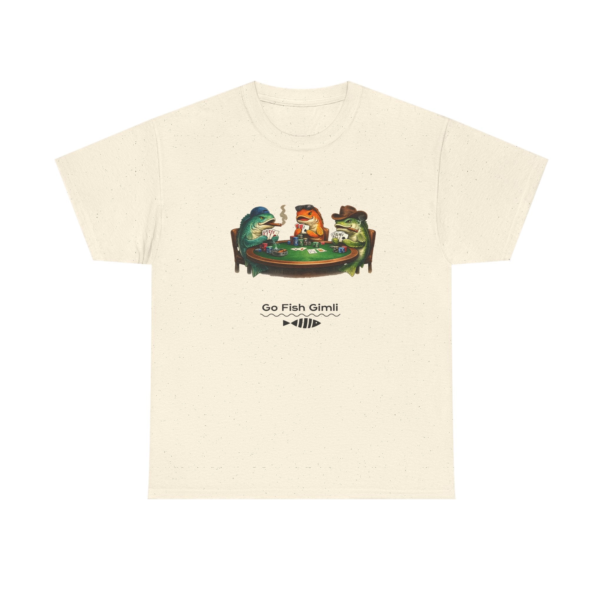 Go Fish Gimli Tee — Retro Fishing Fish Poker Graphic T-Shirt
