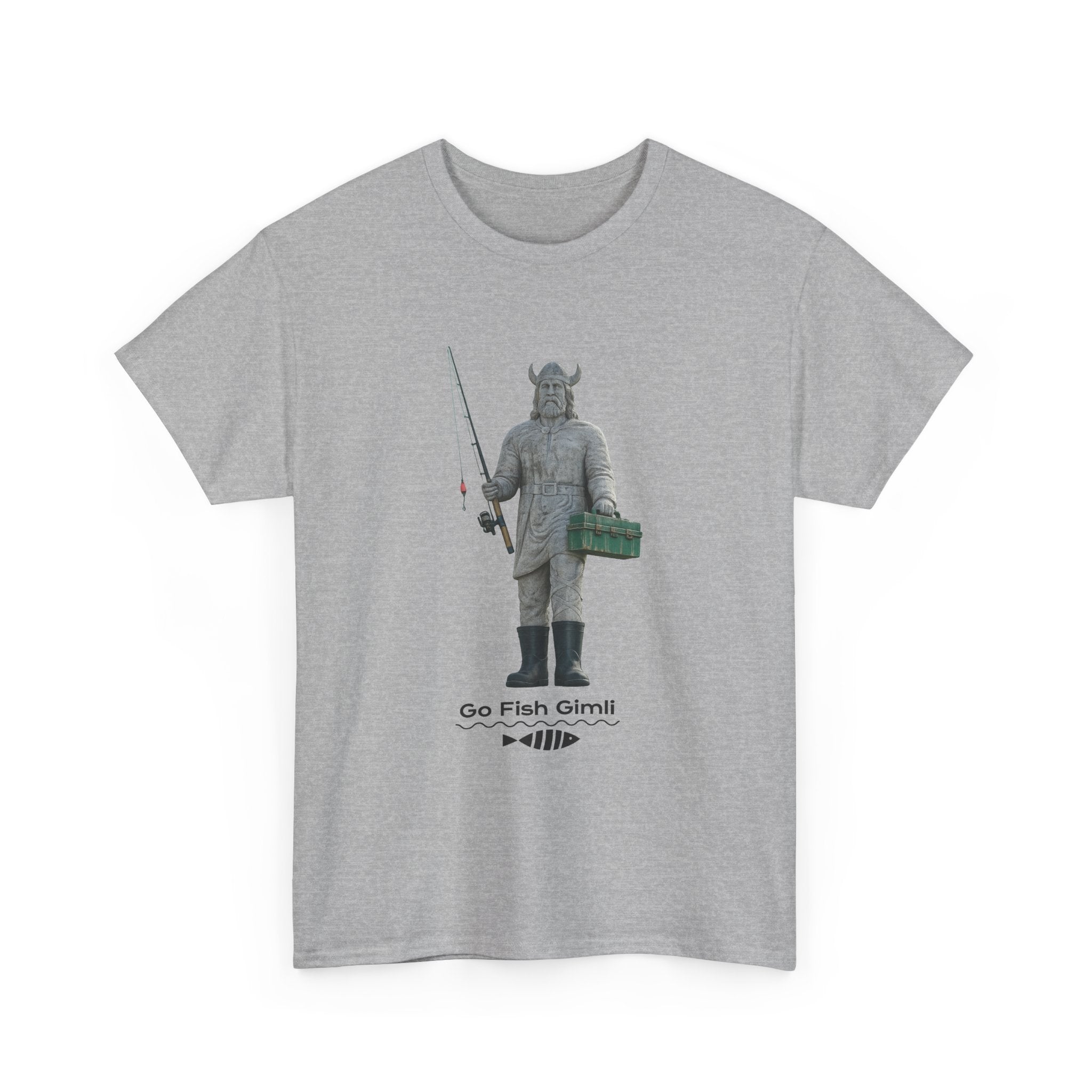Gimli Fishing Tee — "Go Fish, Gimli" Graphic T-Shirt