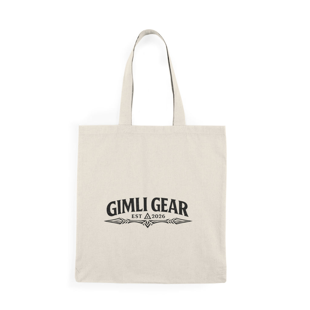 Gimli's Official Bird Canvas Tote Bag — Retro Outdoors Fishing Design