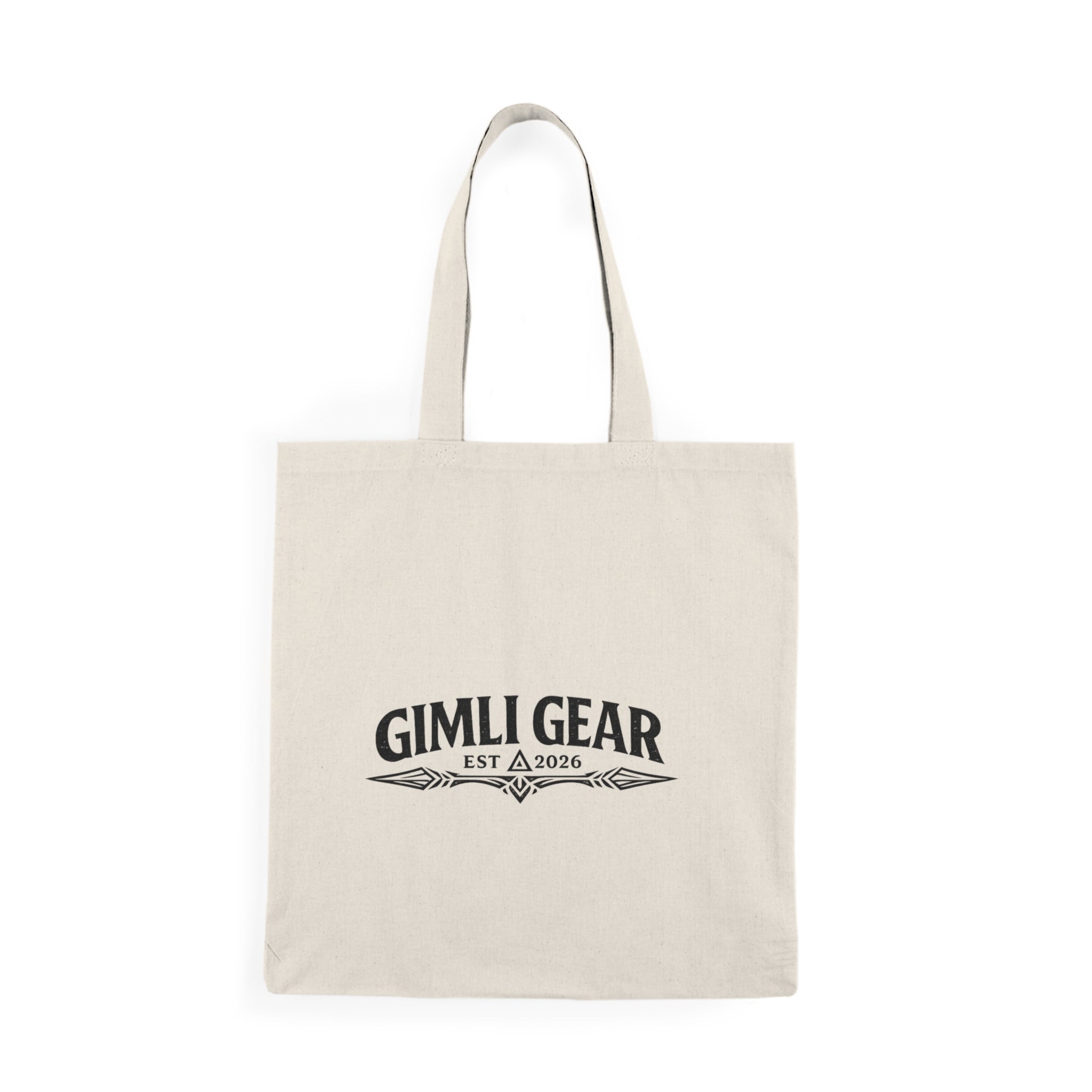 Gimli's Official Bird Canvas Tote Bag — Retro Outdoors Fishing Design