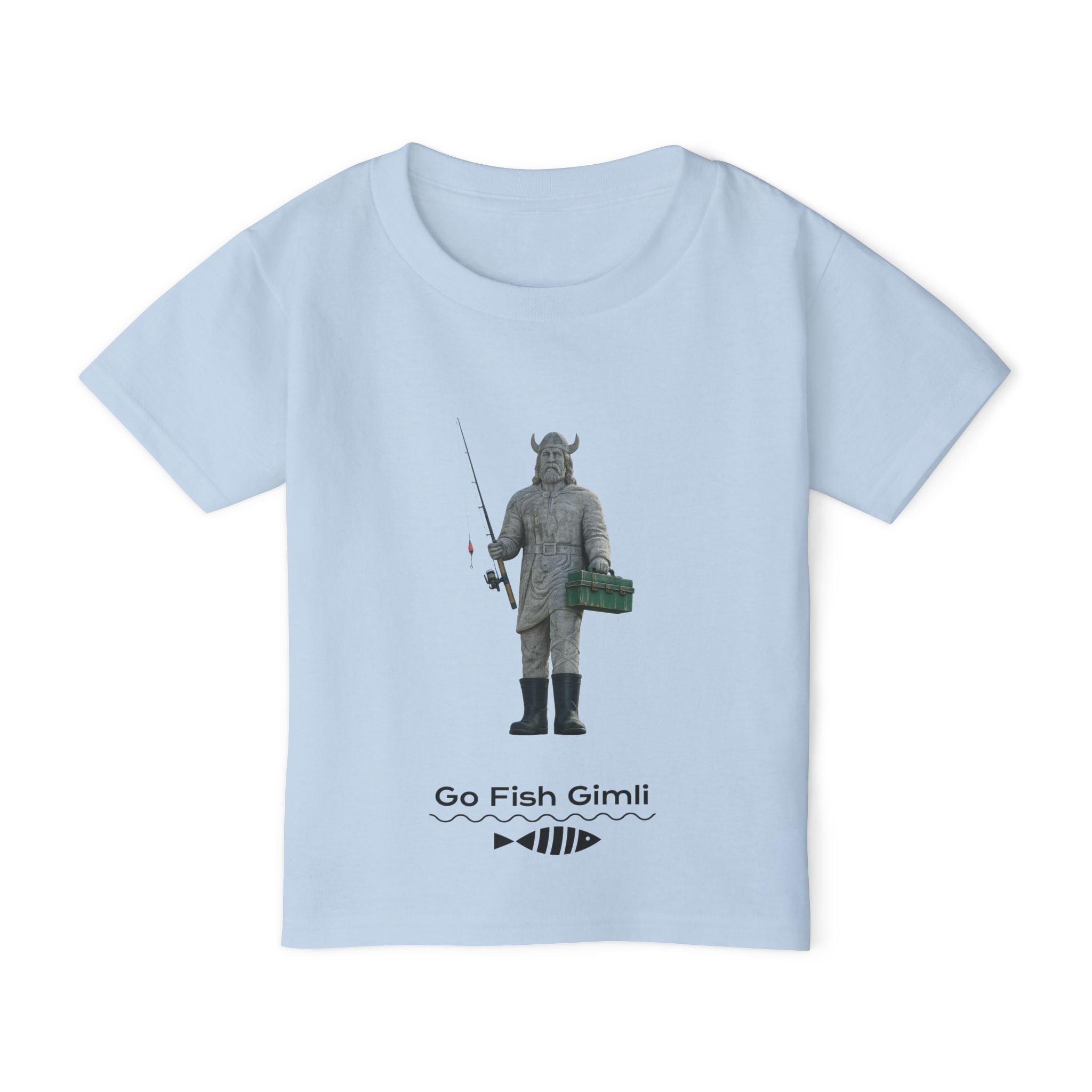 Toddler T-Shirt — "Go Fish Gimli" Viking T Graphic Tee