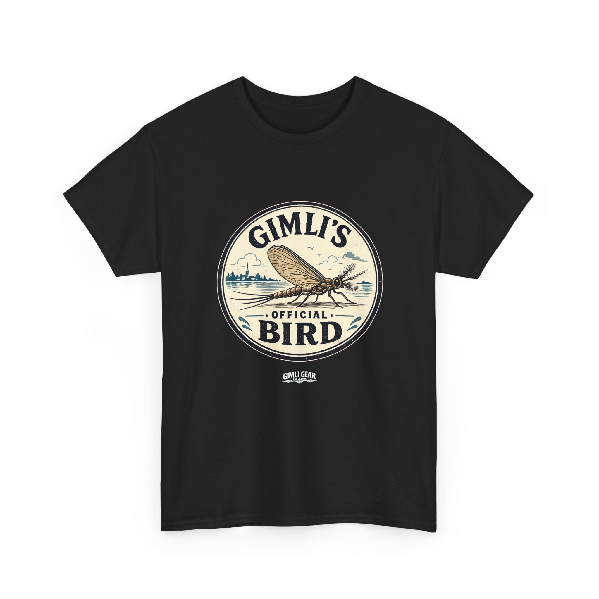 Gimli’s Official Bird T-Shirt — Vintage Fishing / Lakeside Adventure Tee
