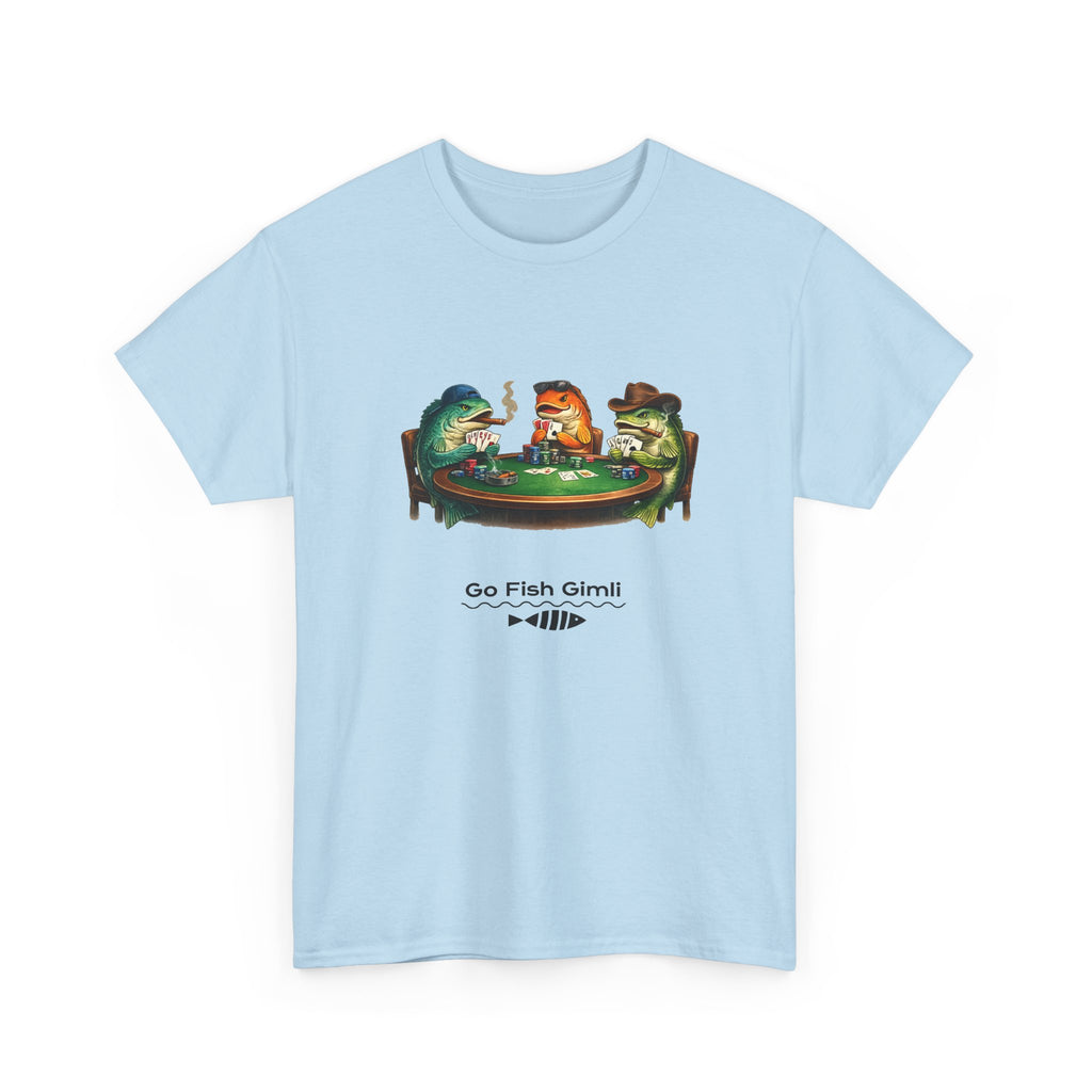 Go Fish Gimli Tee — Retro Fishing Fish Poker Graphic T-Shirt