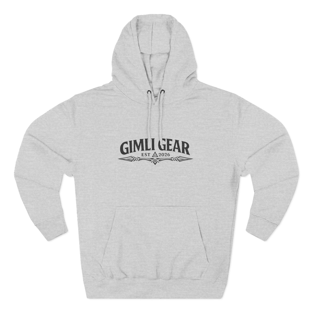 Three-Panel Fleece Hoodie