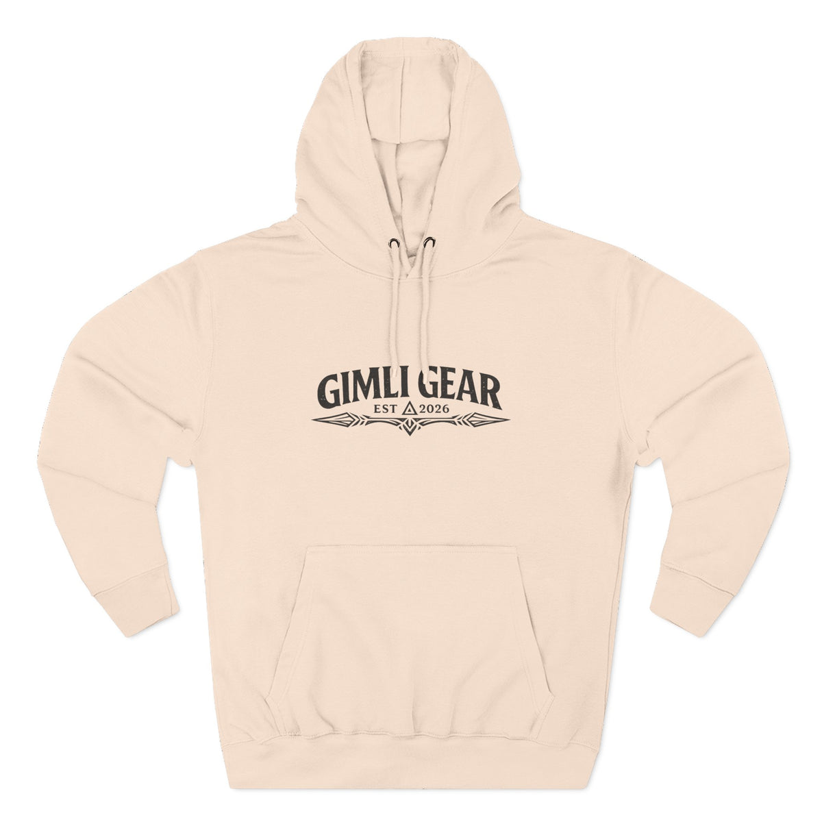 Three-Panel Fleece Hoodie