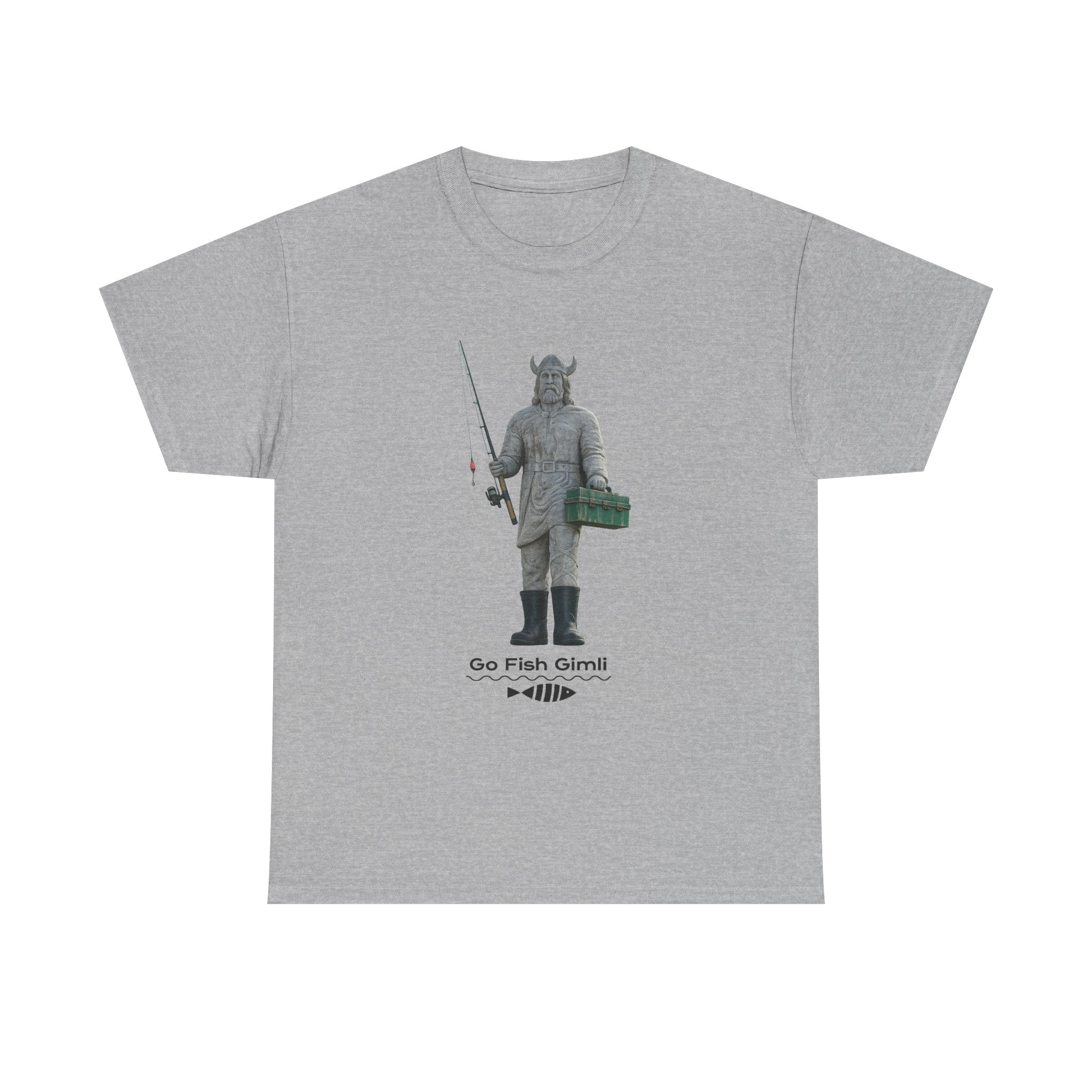 Gimli Fishing Tee — "Go Fish, Gimli" Graphic T-Shirt